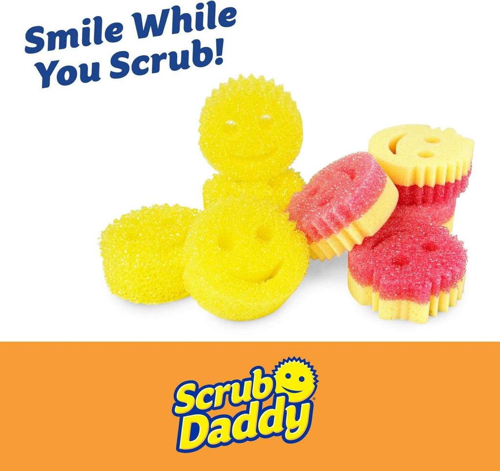 Scrub Daddy & Scrub Mommy Sponge 8 Pack – Scratch-Free Multipurpose Cleaning Sponges, Stain & Odor Resistant, BPA-Free