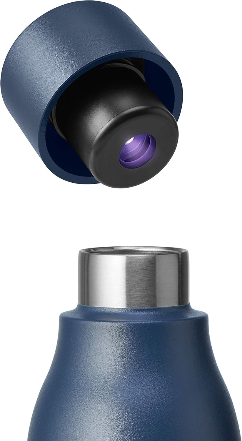 LARQ PureVis 25oz Self-Cleaning Water Bottle – Insulated Stainless Steel with UV Purifier, Monaco Blue - Quality Prime Hub